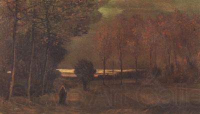 Vincent Van Gogh Autumn Landscape at Dusk (nn04) Spain oil painting art